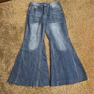 Too Hot For Mom Feral Flare Women's Jeans - Size Large
